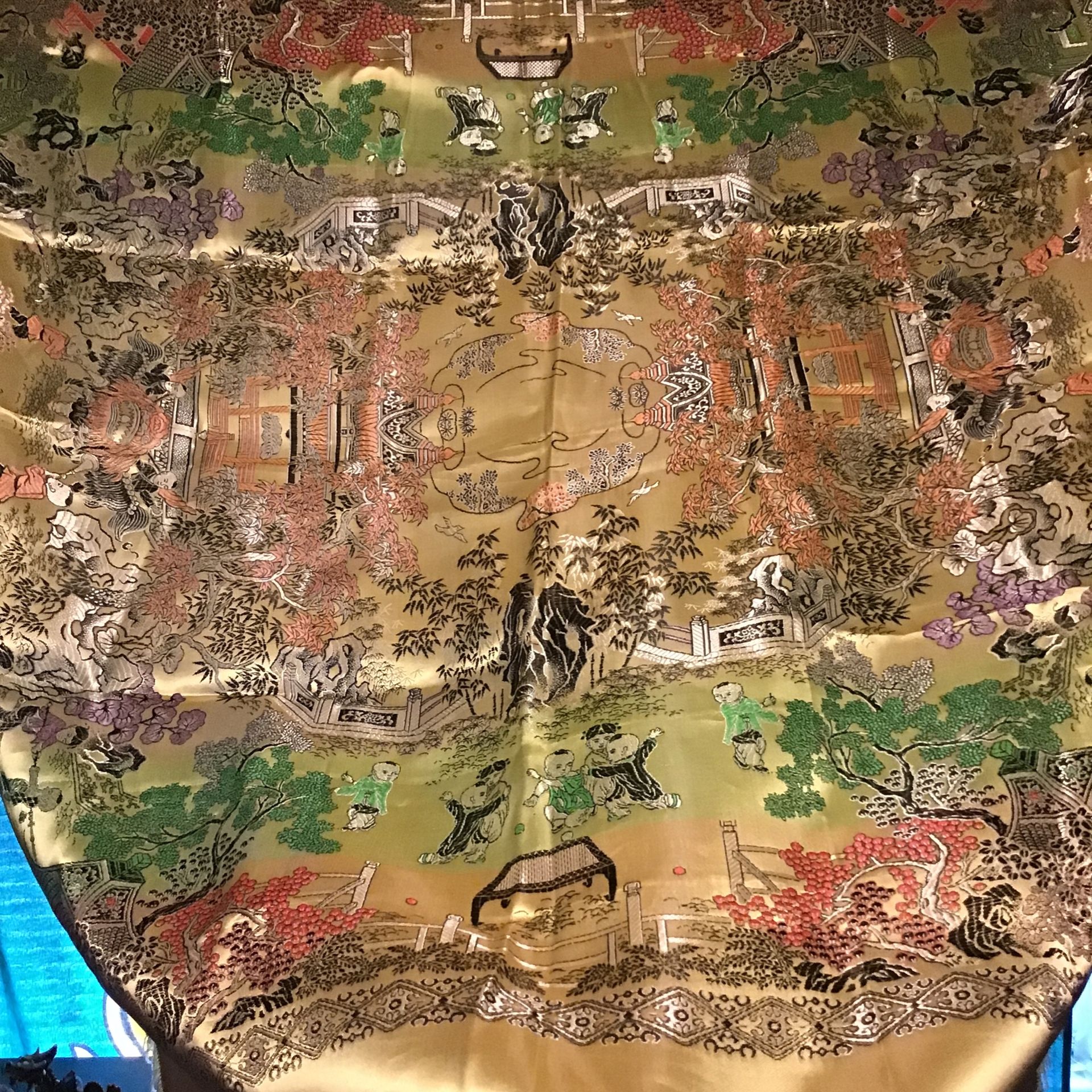 Gold Chinese Tapestry 