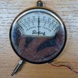 Vintage Sterling Pocket Voltmeter in Excellent Condition