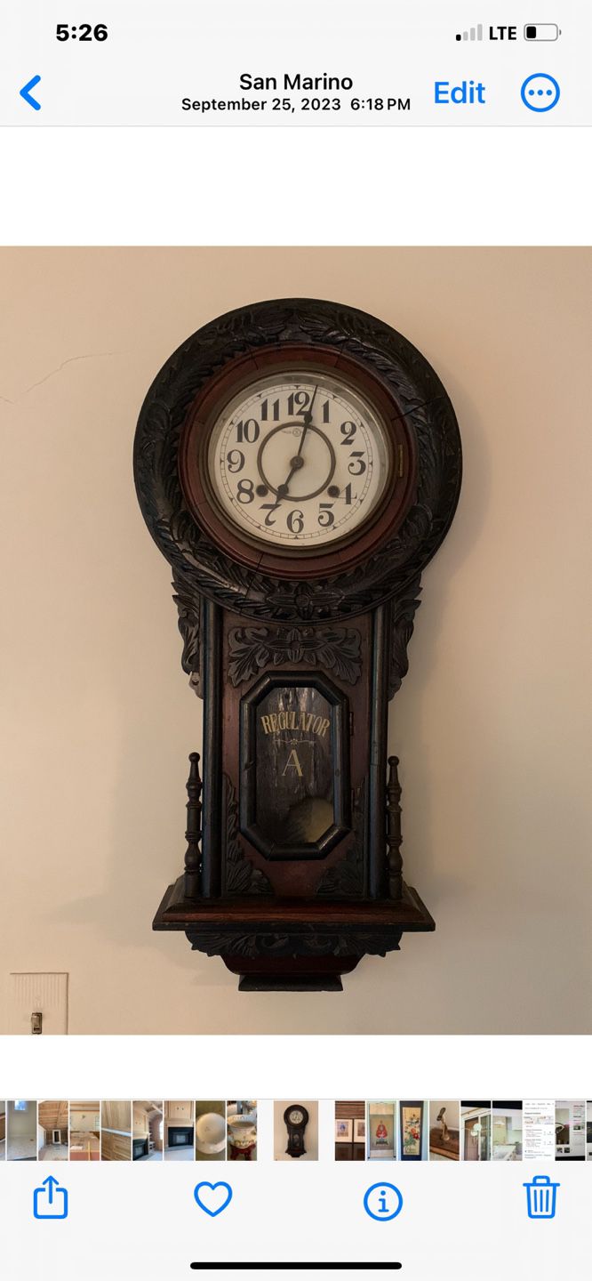 Antique Wall Clock 