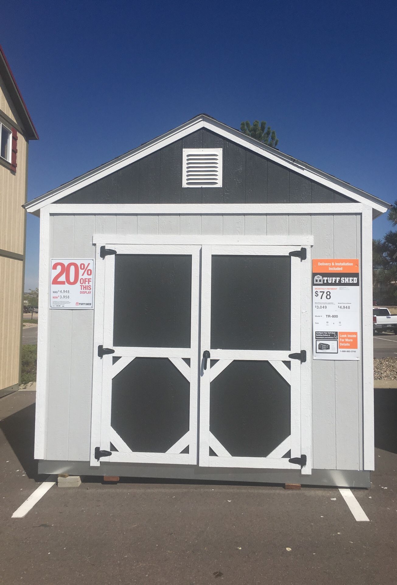 Tuff Shed Display for sale