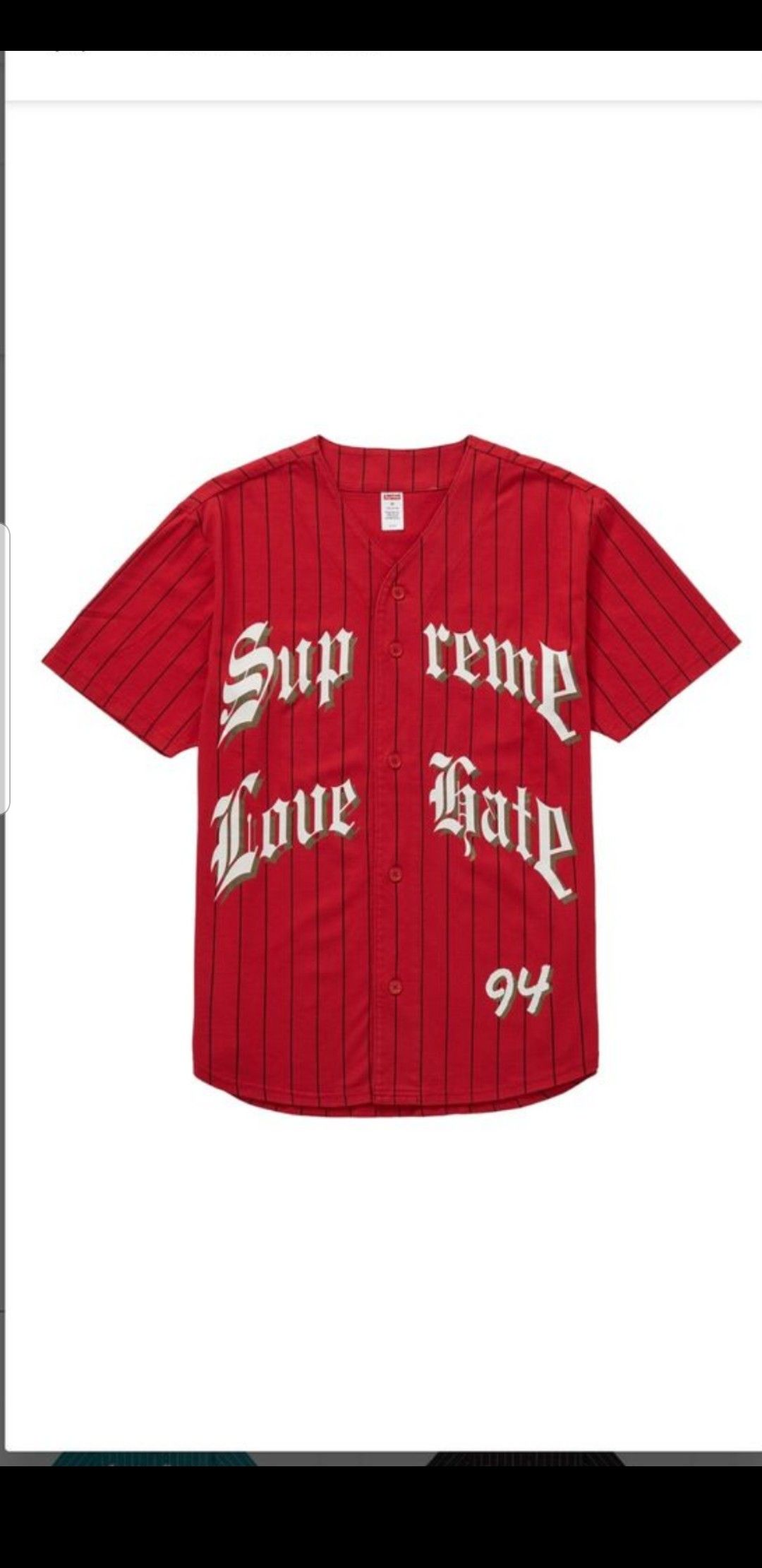 Supreme baseball jersey Size L sold out