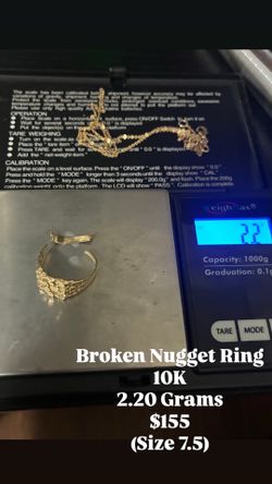 10K Broken Nugget Ring