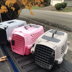Small Dog Cat Rabbit Bunny Kennel Crate Carrier Like New 20” L by 10” W by 10” H $20 Each 