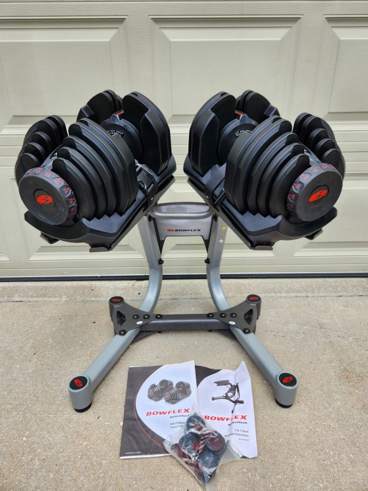 Bowflex adjustable dumbbells efective 1090