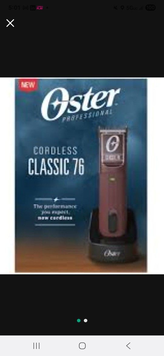 Oster Professional Clipper Classic 76 Cordless