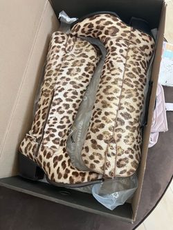 Ariat Casanova gilded leopard calf hair