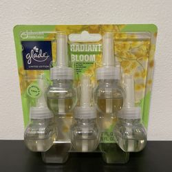 Glade Radiant Bloom Plug-Ins Scented Oil Refills 5 PC NEW SEALED Limited Edition