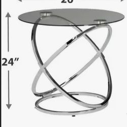 Ashley Hollynyx-glass end tables