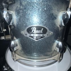 PEARL EXPORT DRUM-SET (with mounts,stands and hardware).