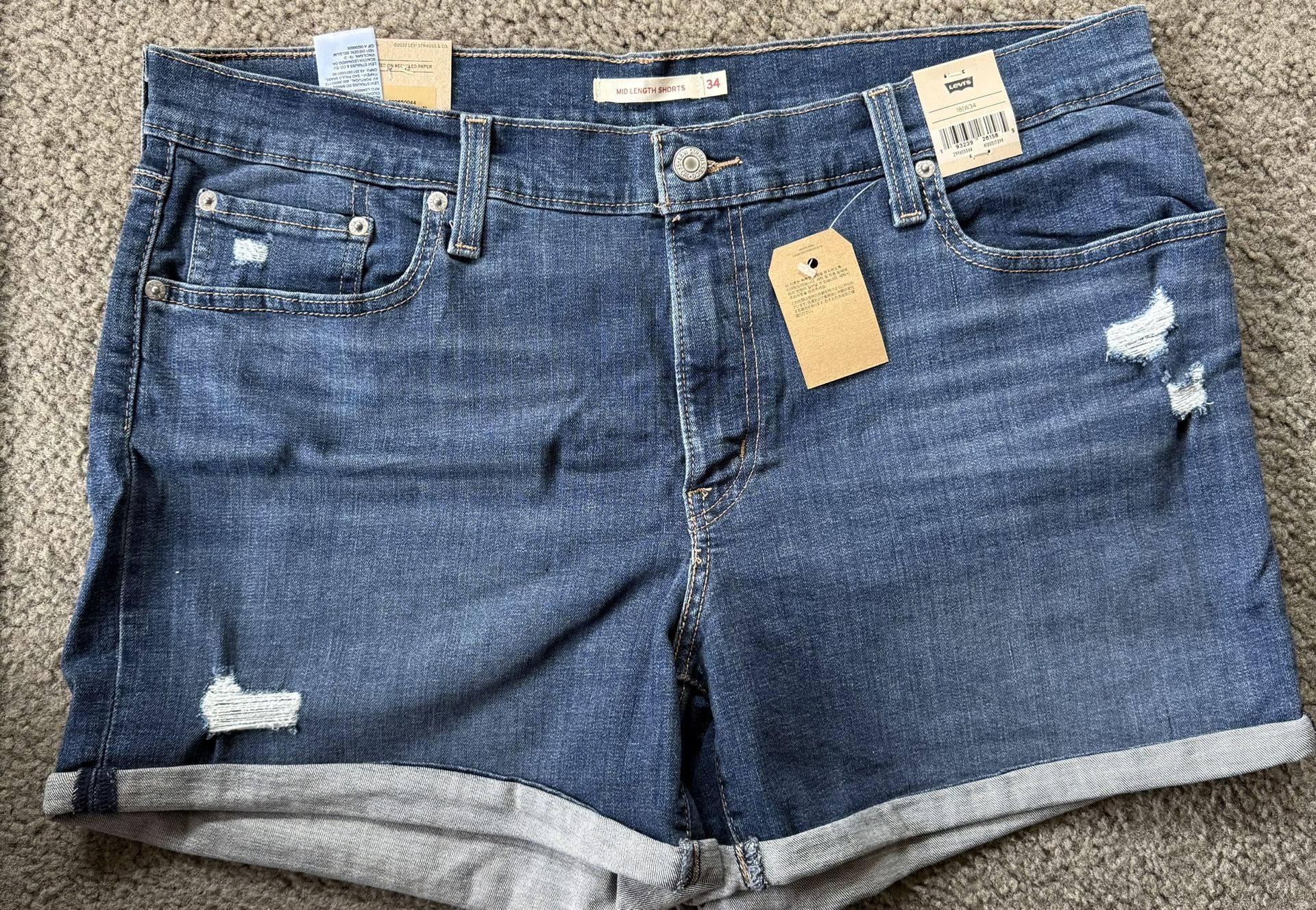 Levi's Women's Mid Length Shorts
