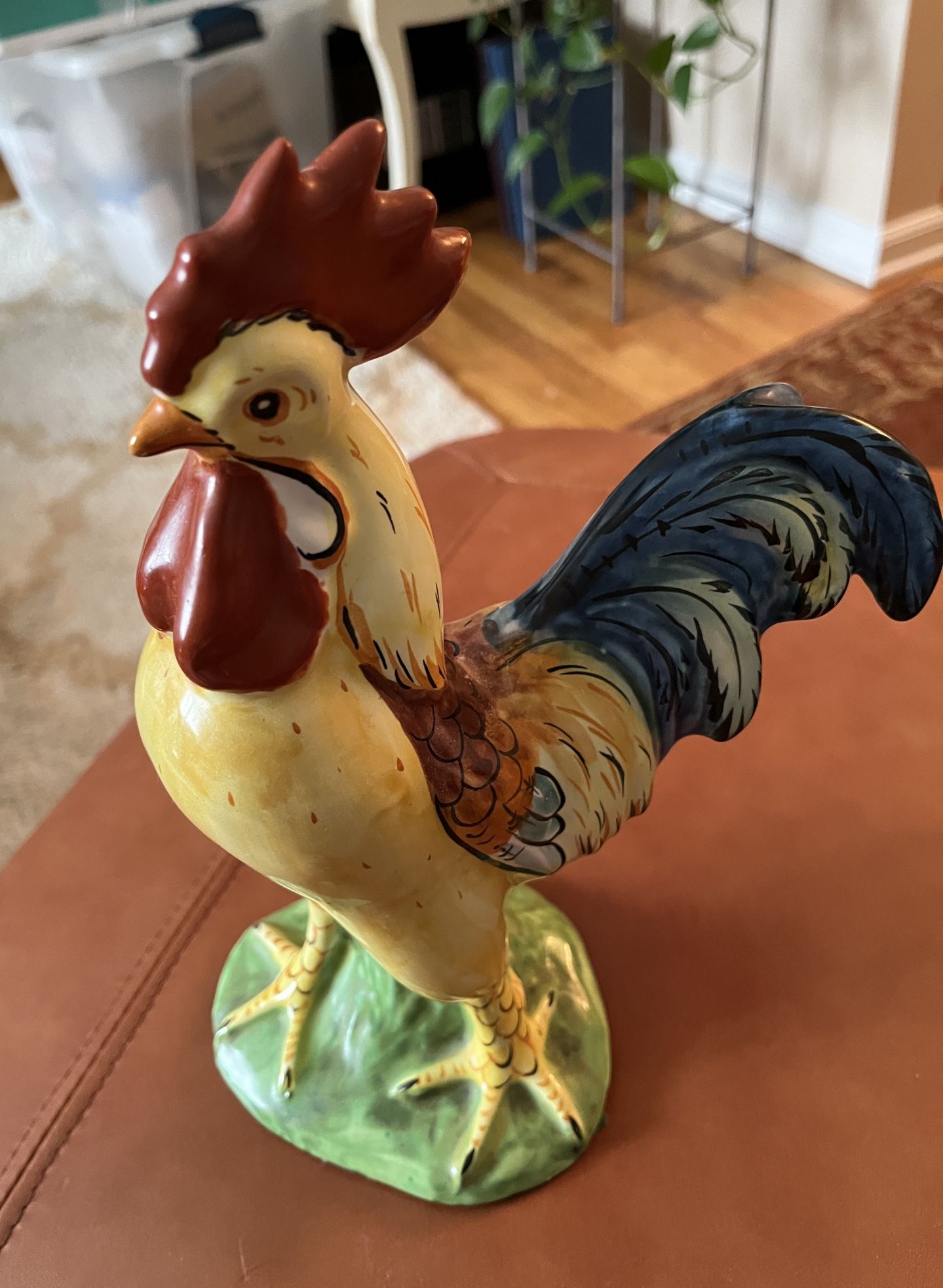 ITALIAN HAND PAINTED CERAMIC ROOSTER