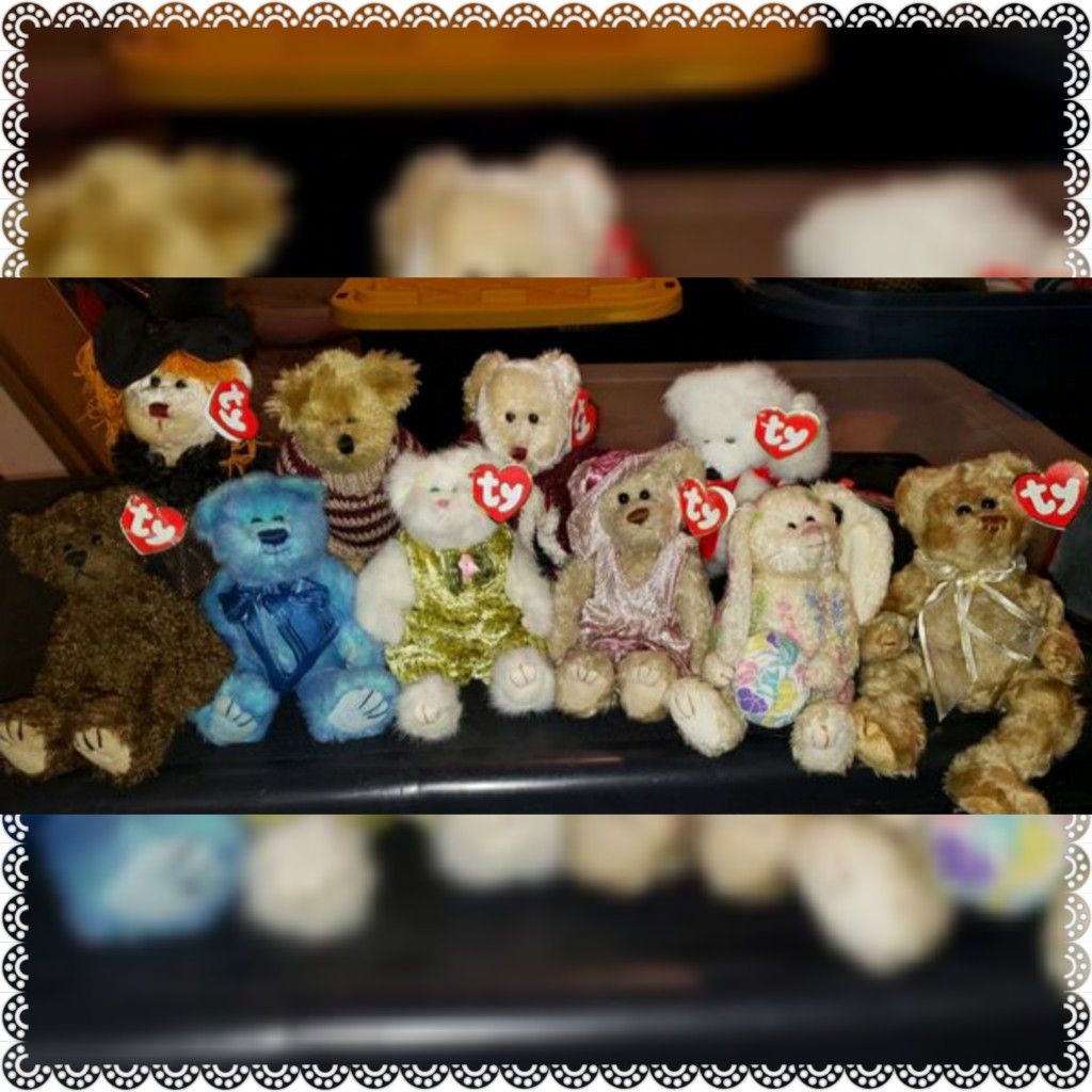 10 Excellent Condition Ty Attic Treasures Beanie Babies