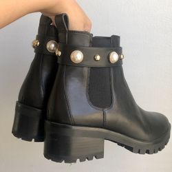 Karl Lagerfeld Paris Pola Studded Chelsea Bootie  