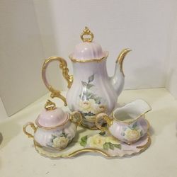 Vintage Hertel Jacob Bavaria Germany Tea Set