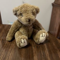 Russ Berrie Huntington 12" Vintage Plush Brown Machine Washable Teddy Bear