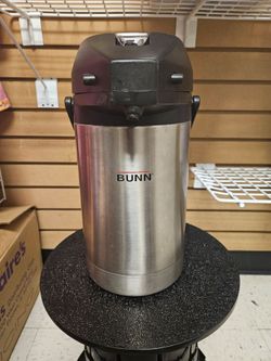 Bunn 2.5 Action Lever-Liter Airpot Stainless Steel, Used Excell Cond..