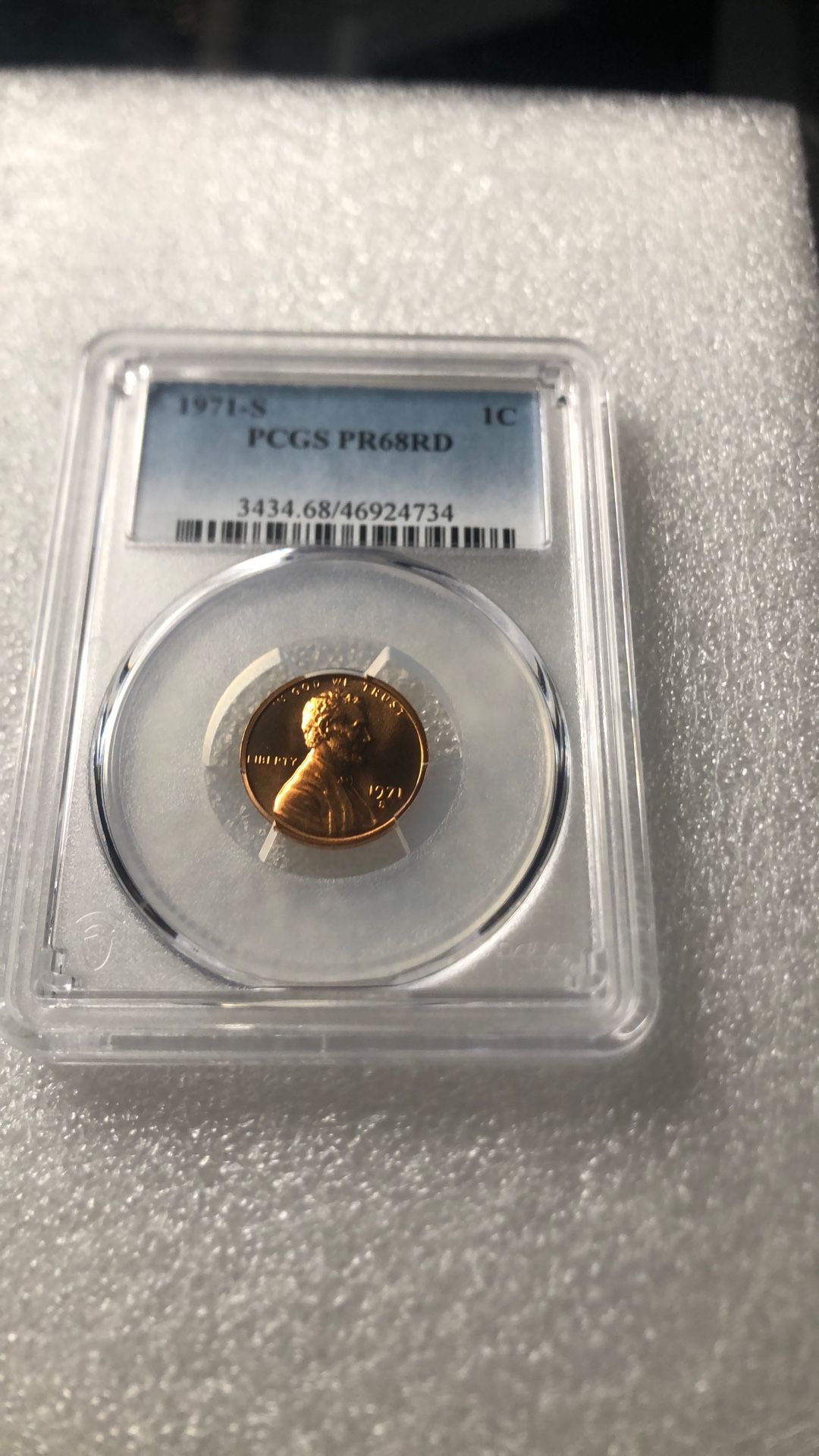PCGS PR68RD 1971-S 1C 