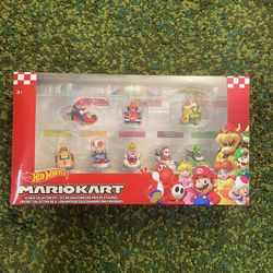 Hot Wheels Mario Kart Glider Vehicle 8 Pack 8pk  Brand New!