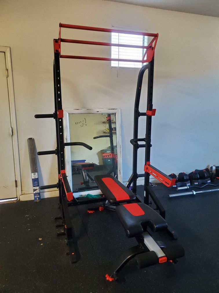 Weight Rack and Bench 