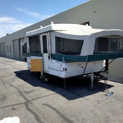 Best Offer Must Sell Our Clean 96 Colman Fleetwood Pop-up Trailer 21' Has Air Conditing Very Clean New Tires