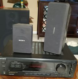 Sony Stereo Receiver with Speakers