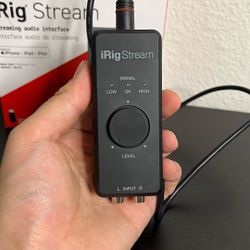 iRig Stream with Live Wire Stereo cable (100 OBO)