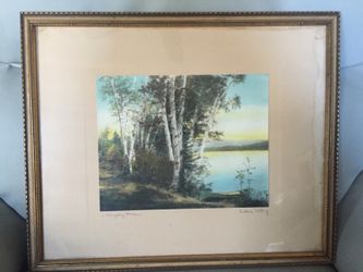 a rangeley shore. By Wallace Nutting