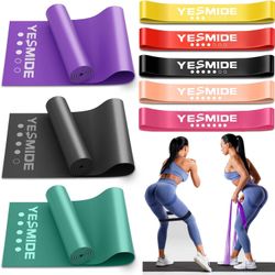 Resistance Bands for Working Out, 8 Pack Exercise Bands with 8 Resistance Levels, Booty Bands for Leg and Butt, Workout Bands Set for Physical Therapy