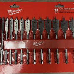 Milwaukee 13 Pc Flat Boring Set 