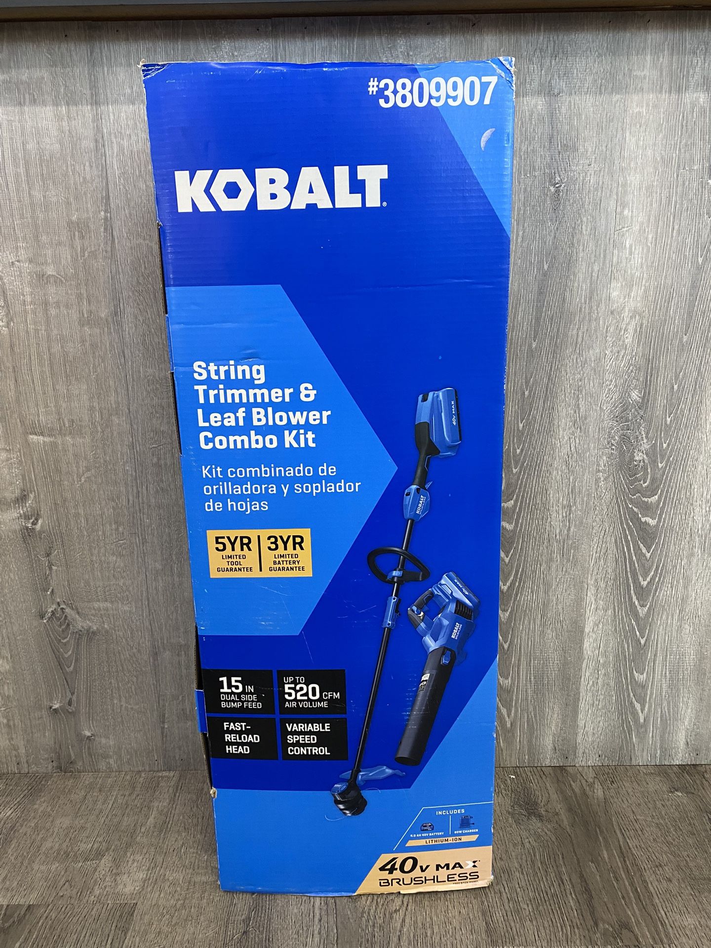 Kobalt 40V String Trimmer & Leaf Blower Combo Kit