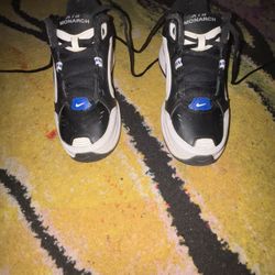 Nike Air Monarch IV Black White Blue – Size 7.5