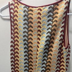 Forever 21 Knit Bodycon Dress Size Small Multicolor Stretch Sleeveless Fitted Dress