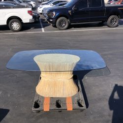 Wheat Sheaf Style Bamboo Table 