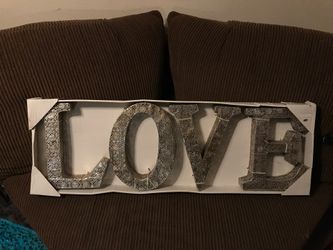 Brand new LOVE wall decor
