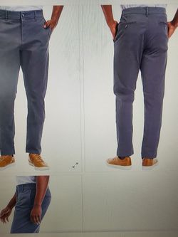 Men's Chaps Pants Slim Fit Chino  Flex Waist Size 38x32