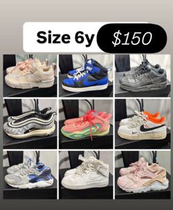 Nikes and more size 6y all for $150