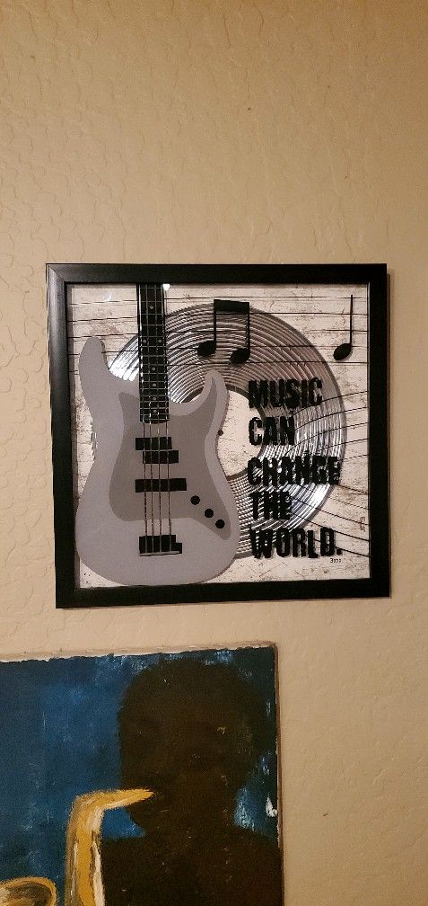 Framed Music Memorabilia