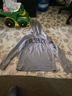 Under Armour “ RESPECT “Men's Grey Hoodie size Medium