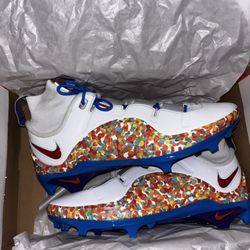 Nike LeBron 4 Menace 3 Cleats (Fruity Pebbles)