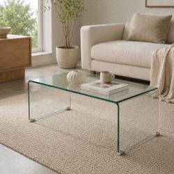 Tempered glass coffee table