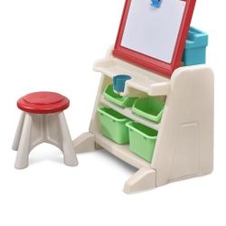 Step2 Flip & Doodle Easel Desk With Stool