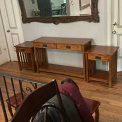 Three Piece Brown Table