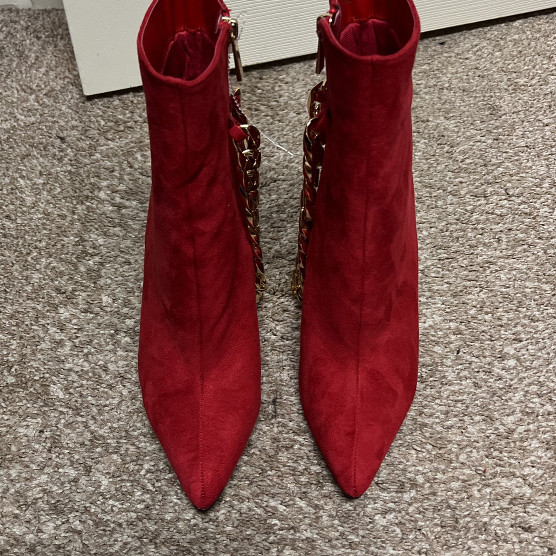 Ankle Boot Red Size 7 1/2