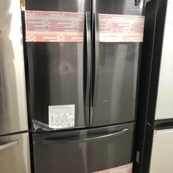 Samsung French Door Refrigerator, Black Stainless Steel 