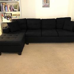 Black Modern Sectional Sofa