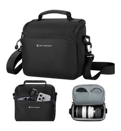 K&F CONCEPT Camera Sling Bag Small Crossbody Camera Case DSLR/SLR/Cute Compact Shoulder Photography Bags for Photographers