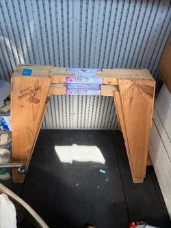 Genuine Burro Brand Wood Sawhorses