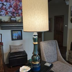 Set Of Two 42” High Mid Century Modern Lamps 1950s/1960s