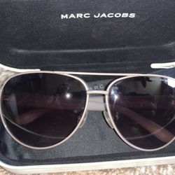 Marc Jacobs Ladies Sunglasses -Tan Metal Frames 