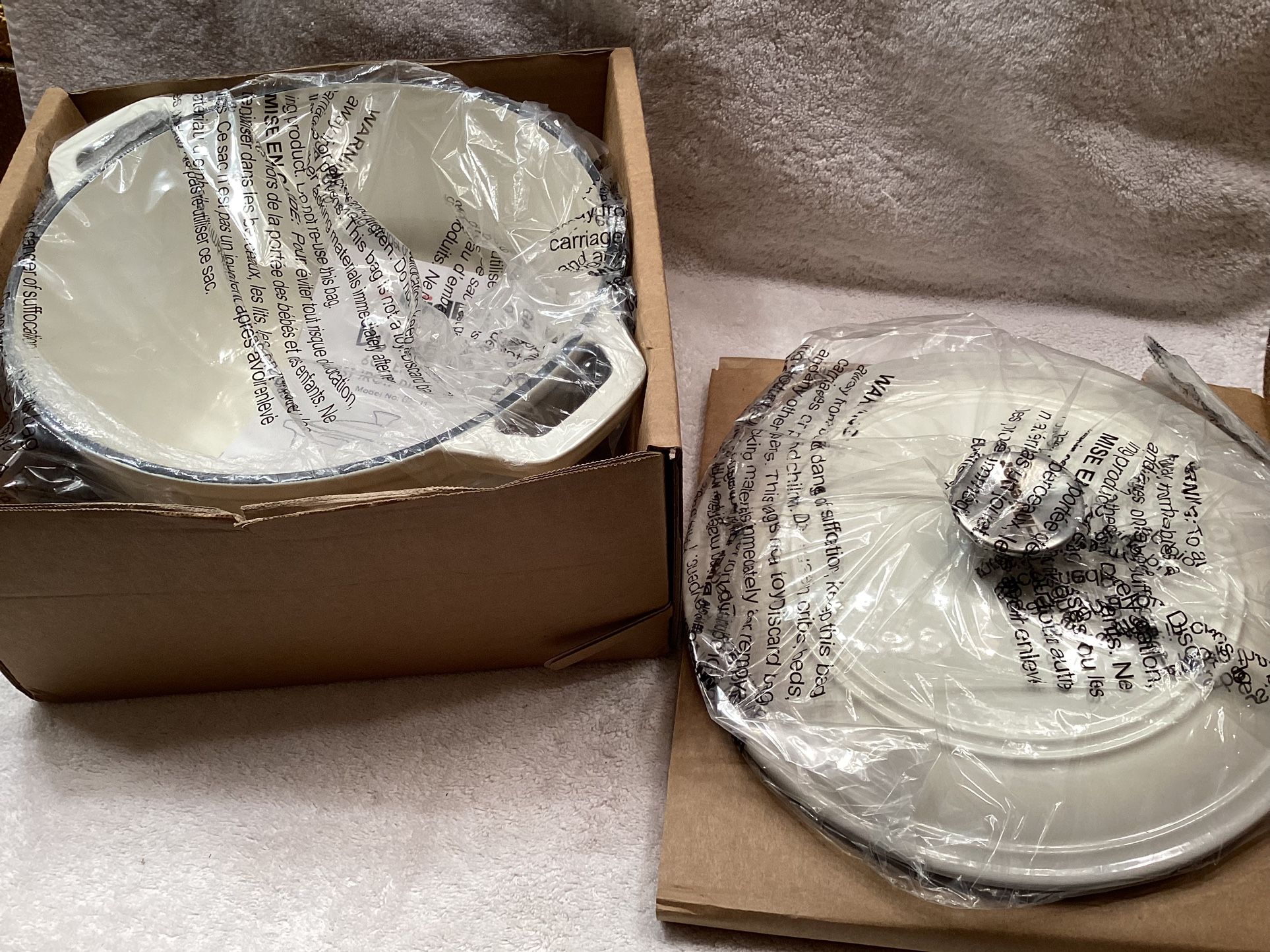 Mueller Duracast 6QT Enameled Cast Iron Dutch Oven - Oyster White